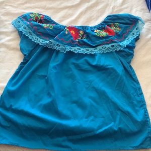 Mexican traditional off the shoulder shirt